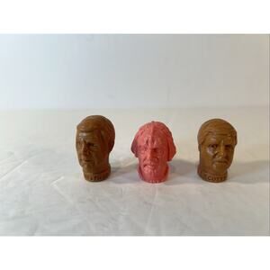 Star Trek III Diener Erasers 1983 Kruge Scotty Bones Paramount Lot of 3